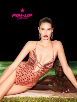 Badeanzug MACULATO Terra-lurex Von Pin-Up Stars -TraumMode Verkäufe badeanzug maculato terracotta pin up stars 1