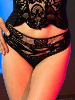 Pailletten Brasiliana Slip NOYON Von RCrescentini Notre Dame -TraumMode Verkäufe brasiliana noyon pailletten schwarz notredame rcrescentini 3