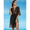 Strandkaftan FRESIA Mit Pailletten Von Cotton Club Mare -TraumMode Verkäufe kaftan schwarz fresia cotton club 7