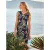 Viscose Strandkleid EXOTIC LEAVES Schwarz Grün Von Fürstenberg -TraumMode Verkäufe kleid schwarz bunt245 30332 fuerstenberg