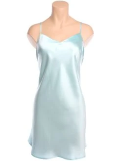 100% Seidennachthemd GLYCINE Uni Von Marjolaine -TraumMode Verkäufe marjolaine seide nachthemd glycine 3gly0101 hellblau 4 1