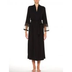 Modal Morgenmantel RITA Schwarz Von Ritratti