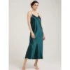 100% Seide Nachtkleid Lang DORINE Uni Von Vivis -TraumMode Verkäufe nachtkleid seide dorine v00389 pine vivis 2 6 1