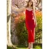 100% Seide Nachtkleid Lang SOIE ODANA Von Marjolaine -TraumMode Verkäufe nachtkleid seide rouge rot odana marjolaine