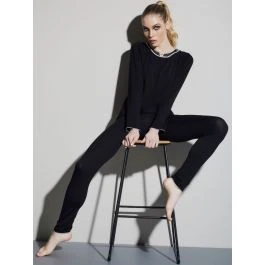 Modal Schlafanzug WKND No. 2 Schwarz-puder Von Verdiani 3 Modal Schlafanzug WKND No. 2 Schwarz-puder Von Verdiani