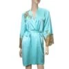 Seide Morgenmantel JARDIN Exklusiv Von Marjolaine -TraumMode Verkäufe seide morgenmantel gletscherblau jardin 2002 marjolaine 2 1 1 1