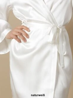 100% Seide Morgenmantel SOIE LASER Von Marjolaine -TraumMode Verkäufe seide morgenmantel laser laurian naturel soie unie marjolaine 2 1 3 1