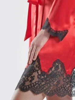 100% Seide Kimono SOIE D´AMOUR Von Aubade -TraumMode Verkäufe seide morgenmantel ms65 5 rouge passion soie d amour aubade