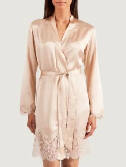 100% Seide Kimono SOIE D´AMOUR Von Aubade -TraumMode Verkäufe seide morgenmantel ms65 goldsand 4 soie d amour aubade