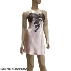 100% Seide Nachthemd BACCARAT Calais Spitze Von Marjolaine -TraumMode Verkäufe seide nachthemd baccarat puder rose schwarz marjolaine 2