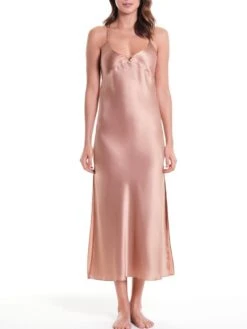 Seidennachthemd / Seidenkleid NEW SEDUCTION Von Luna Di Seta -TraumMode Verkäufe seide neglige new seduction cognac vlst60540 luna di seta 1 1