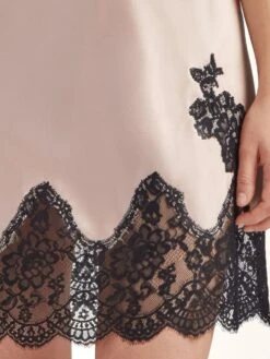 100% Seide Negligé TOI MON AMOUR Altrosa-schwarz Von Aubade -TraumMode Verkäufe seide neglige qs40 sonate altrosa schwarz 5 toi moi amour aubade