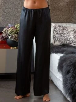 100% Seide PYJAMAHOSE Soie Unie Einfarbig Marjolaine -TraumMode Verkäufe seide pyjamahose soi5803 noir schwarz marjolaine 8 1 1