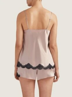 100% Seide Top TOI MON AMOUR Altrosa-schwarz Von Aubade -TraumMode Verkäufe seide shorts qs61 sonate altrosa schwarz 3 toi moi amour aubade