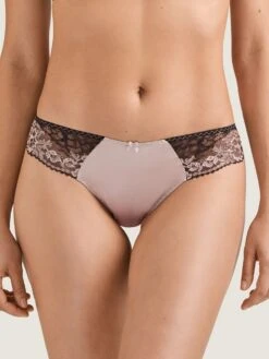 Seide String FEMME GLAMOUR Altrosa-schwarz Von Aubade -TraumMode Verkäufe seide string md26 altrosa 1 femme glamour aubade 3