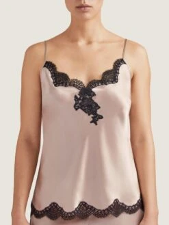 100% Seide Top TOI MON AMOUR Altrosa-schwarz Von Aubade -TraumMode Verkäufe seide top qs38 sonate altrosa schwarz 2 toi moi amour aubade