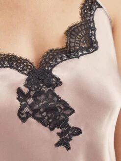 100% Seide Top TOI MON AMOUR Altrosa-schwarz Von Aubade -TraumMode Verkäufe seide top qs38 sonate altrosa schwarz 5 toi moi amour aubade