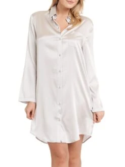 Seide Sleepshirt SEDUZIONE DI SETA Satin Von Gattina 32 Seide Sleepshirt SEDUZIONE DI SETA Satin Von Gattina -TraumMode Verkäufe sleepshirt seide 381453 silber gattina 1 1