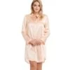 Seide Sleepshirt SEDUZIONE DI SETA Satin Von Gattina -TraumMode Verkäufe sleepshirt seide apricot 381453 pearly pink seduzione di seta gattina 1 1