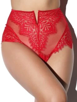 High Waist Brazilian Slip BLACK SWAN Von Prelude Milano -TraumMode Verkäufe slip brazilian high waist rot yd281 black swan prelude 1