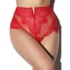 High Waist Brazilian Slip BLACK SWAN Von Prelude Milano -TraumMode Verkäufe slip brazilian high waist rot yd281 black swan prelude
