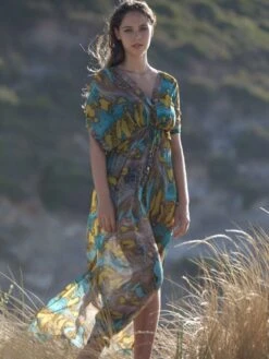 Strandkleid LYRA 31 Python Print Von Pain De Sucre -TraumMode Verkäufe strandkleid bunt lyra python pain de sucre 1