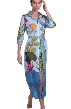 Strandkleid JUNGLE ATTITUDE Von Pin-Up Stars -TraumMode Verkäufe strandkleid jungle attitude blau pa111a pin up stars 5