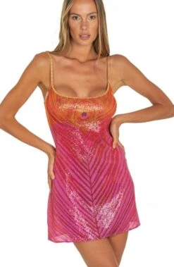 Strandkleid PIUMA Fuchsia Pink Von Pin-Up Stars -TraumMode Verkäufe strandkleid pink pb246a c018 pin up stars