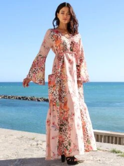 Seidenbatist Strandkleid FANTASIA ROSA Von Laetitia Beachwear -TraumMode Verkäufe strandkleid seidenbatist rosa g142 laetitia beachwear 4 1