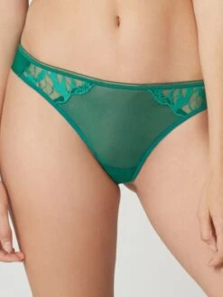 Tüll String SIN Von Maison Lejaby -TraumMode Verkäufe string mit spitze dunkelgr n sin malachite maison lejaby 1