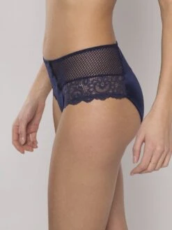 MAISON LEJABY Hoher Slip Mit Spitze GABY Von Maisonlejaby -TraumMode Verkäufe taillenslip blau 13864 gaby maison lejaby 1
