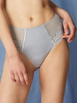 MAISON LEJABY Hoher Slip Mit Spitze GABY Von Maisonlejaby -TraumMode Verkäufe taillenslip perlgrau 13864 gaby maison lejaby