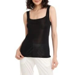 Trägertop Aus 100% Wirkseide PURE Schwarz Oder Weiss Von Gattina