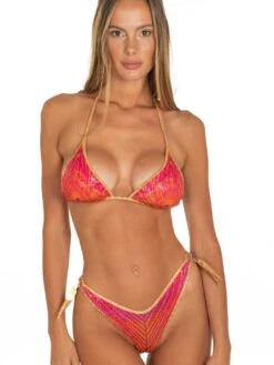 Triangel-Bikini PIUMA Fuchsia Von Pin-Up Stars -TraumMode Verkäufe triangel bikini orange pb044cf c018 pin up stars